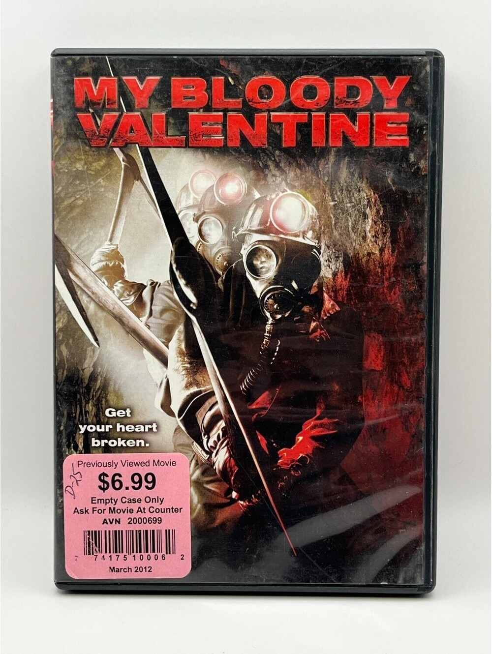 My Bloody Valentine DVD Widescreen Jensen Ackles 2009 Horror Patrick Lussier